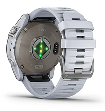 Смарт-годинник Garmin EPIX Pro Gen 2 Sapphire (51 mm), Titanium with whitestone silicone band, фото 6