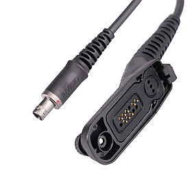 Кабель радіочастотний INVISIO Com Cable CC01 12-Pin для Motorola DP4400/4600/4800, 800mm, PRD12207, Колір: Black