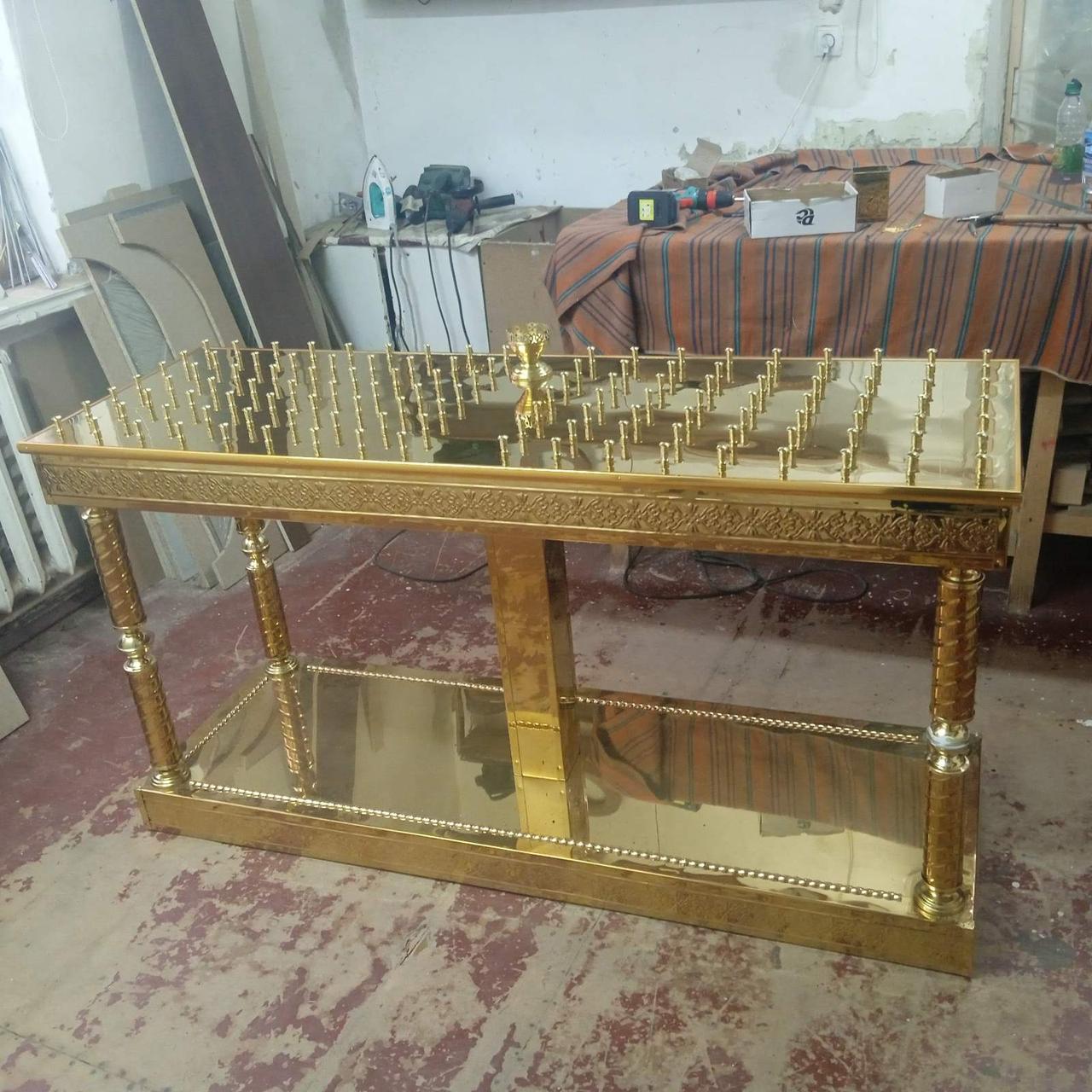 Стіл за здоров'я і за упокій, розмір 150×50 ×100 висоти, на 100свічок, фото 1