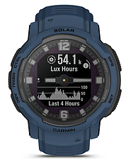 Годинник Garmin Instinct Crossover Solar Tidal Blue, фото 3