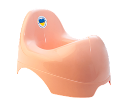 Горщик дитячий "Бамбіно" (3122084), Пластик, абрикосовий, Aleana, Арт.4208