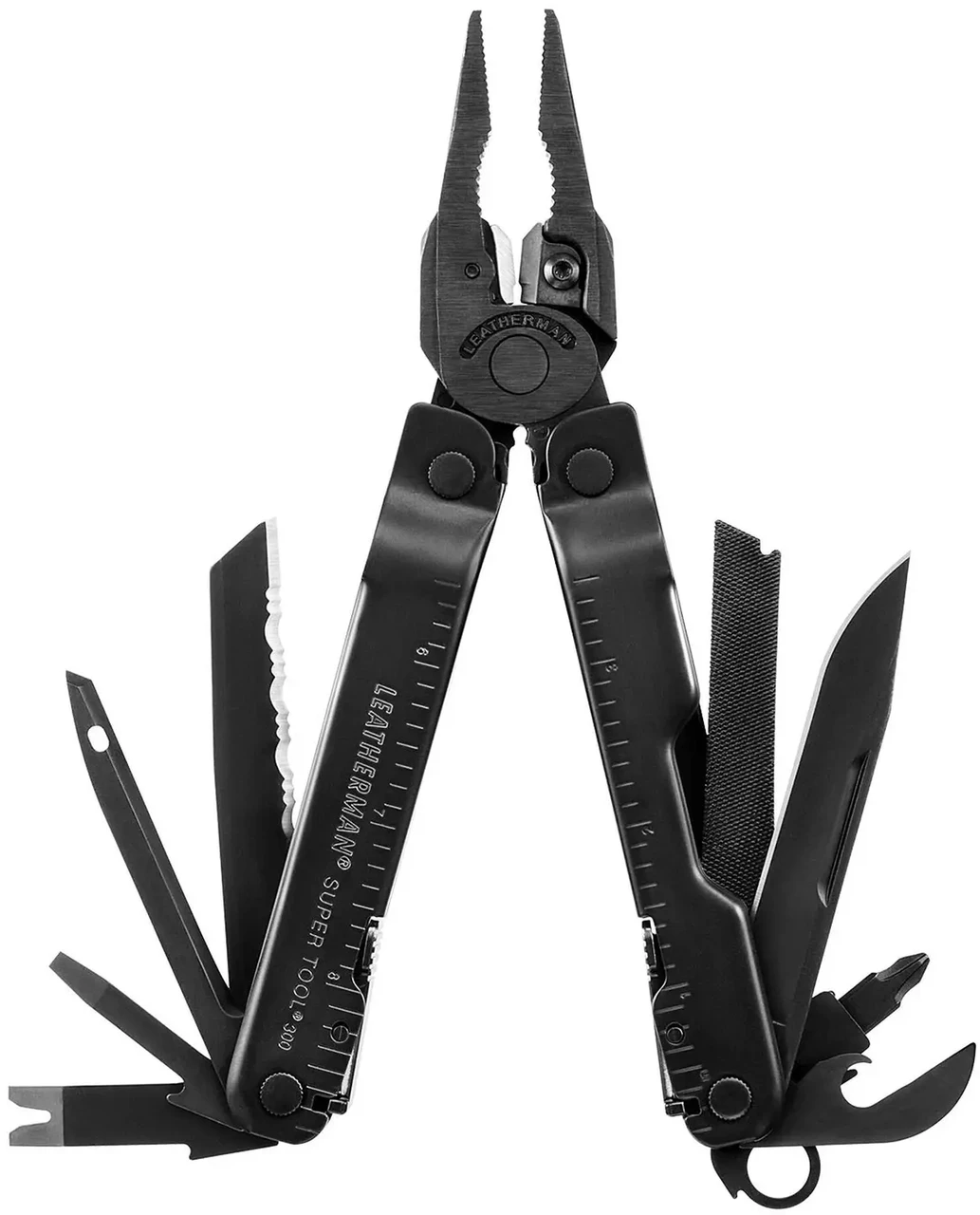 Мультитул Leatherman Super Tool 300M Black, чохол Molle ID-832758, фото 1