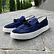 Сині мокасини 41 42 44 45 розмір, фото 2