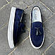 Сині мокасини 41 42 44 45 розмір, фото 8