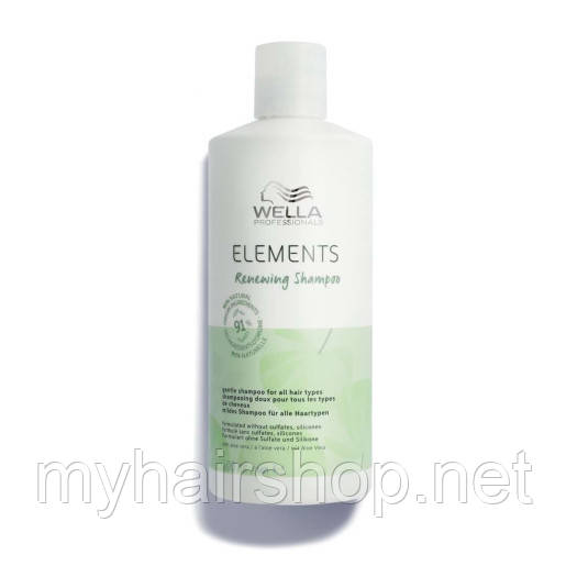 Шампунь відновлюючий без сульфатів Wella Elements Renewing Shampoo 500 ml