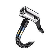 Портативний автомобільний компресор HELLOLEIBOO CQB-008-04 бездротовий з дисплеєм ліхтариком Type-C 15 шт., фото 2