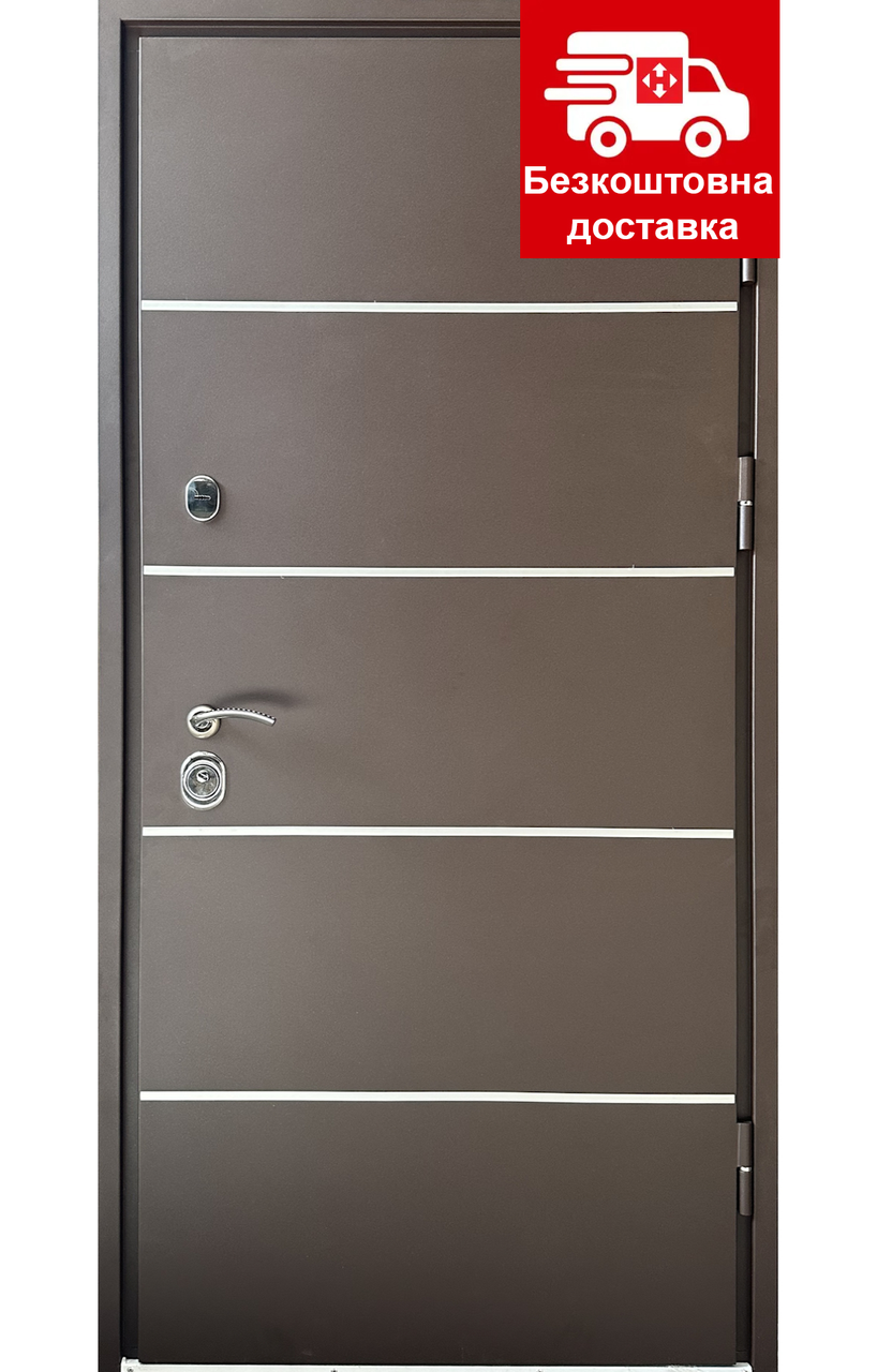 Вхідні двері Redfort Стріт Браун вулиця серія Комфорт 3 контури