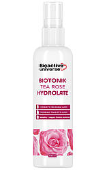 Гідролат чайної троянди, освіжає та зволожує, для обличчя тіла та волосся, тонік, 100мл, Bioactive