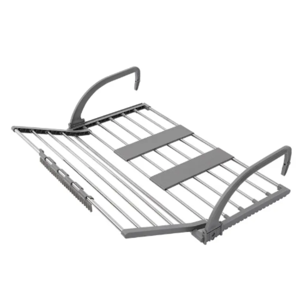 Розкладна сушарка для білизни на балкон вікно Folding Clothes Hanger 3269В Подвійне сушіння для одягу на батарею, фото 1