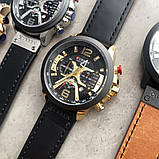 Чоловічий кварцовий годинник з хронографом Curren 8329 Black-Gold, фото 4