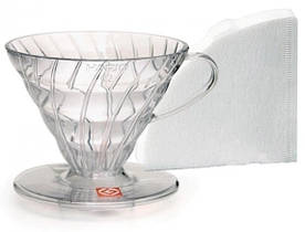 Набір Пуровер HARIO V60 02 (400мл. прозорий) + 40 фільтрів