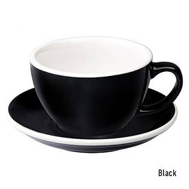 Чашка Loveramics Egg Red Black мл із блюдцем