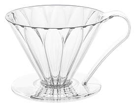 Пуровер Cafec Прозорий Cone-Shaped Ware Flower Dripper Cup4