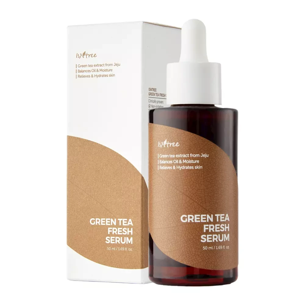 Освіжна сироватка для обличчя на основі зеленого чаю IsNtree Green Tea Fresh Serum, 50ml