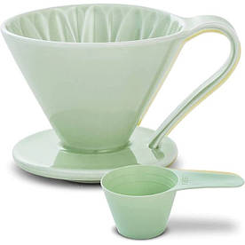 Пуровер Cafec Arita Зелений Ware Flower Dripper Cup4 Green