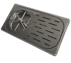 Рінзер барний VDCoffee 32 на 17 см. Металік Cleaner Glass Rinser 1/3-40