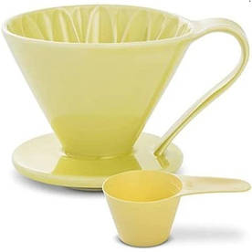 Пуровер Cafec Arita Жовтий Ware Flower Dripper Cup4 Yellow