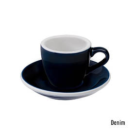 Чашка Loveramics Egg Denim 80 мл із блюдцем