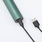 Акумуляторна машинка для стрижки волосся + 4насадки VGR V-186 / Тример для бороди / Водонепроникний тример, фото 4