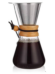Кемекс для кави з багаторазовим фільтром Chemex на 4 чашки (550/600 мл)