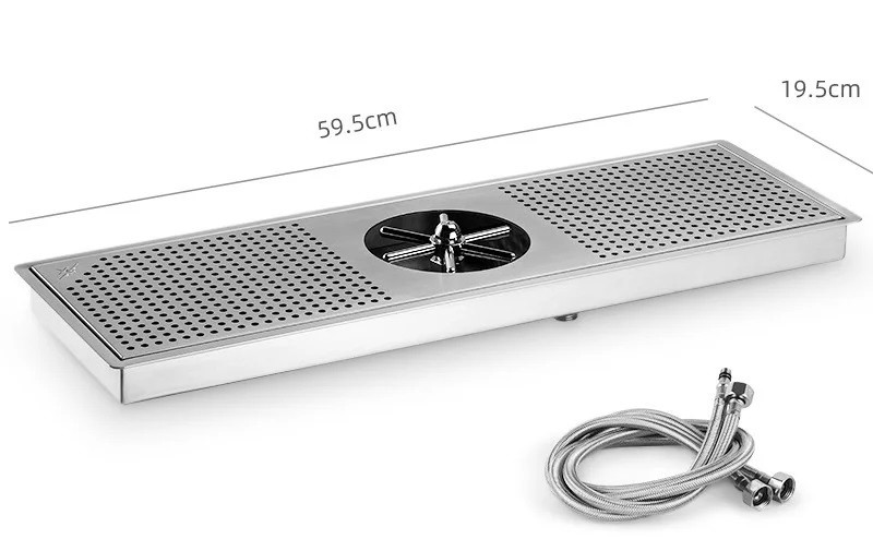 Рінзер барний MHW-3Bomber 19.5 на 59.5 см. Embedded Stainless Steel Cup Rinser врізний, фото 1