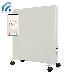 Підлоговий Wi-Fi нагрівач керамічний LIFEX Smart 800 DUO Бежевий | Двосторонній + Розумний регулятор Tuya