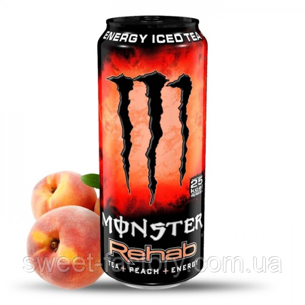 Энергетик Monster Energy Rehab Peach Iced Tea 500ml (ID#1476742697 ...