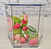 Акриловый ярус (бокс) для торта на 6 кутів (15х13 см)