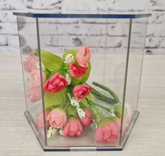 Акриловый ярус (бокс) для торта на 6 углов (15х13 см) (ID#2292891989 ...