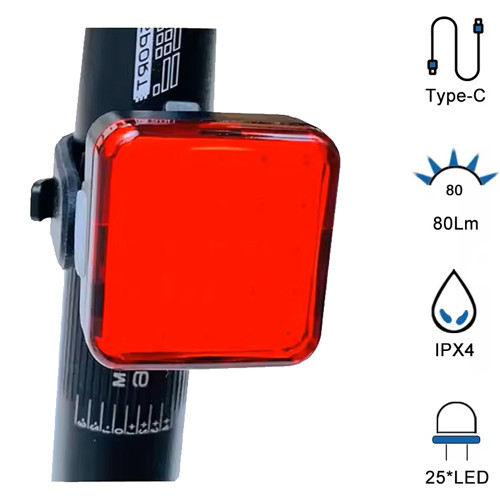 Велоліхтар MY-2107-25LED, waterproof, Li-Ion акумулятор, ЗУ Type-C, фото 1