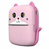 Дитячий термопринтер A8 Cat printer pink, bluetooth, ЗП Type-C, фото 3
