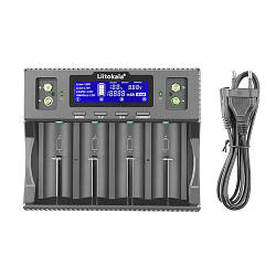 Зарядний пристрій LiitoKala Lii-D4XL, 4x21700/18650/26650/26700/32700/AAA/9V
