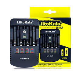 Зарядний пристрій LiitoKala Lii-NL4, 4x-AA, AAA, 9V battery Li-Ion, NiMH, ОРИГІНАЛ