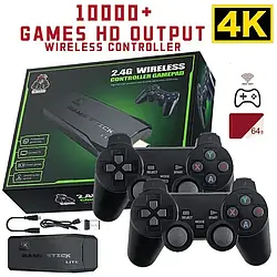 Ігрова приставка Game Stick Lite M8 64Gb 4K, Ігрова приставка універсальна HDMI, Бездротова приставка