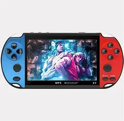Портативна ігрова консоль PSP X7 Plus 5"1 Ігрова приставка з під'єднанням до ТВ Геймбокс для дітей