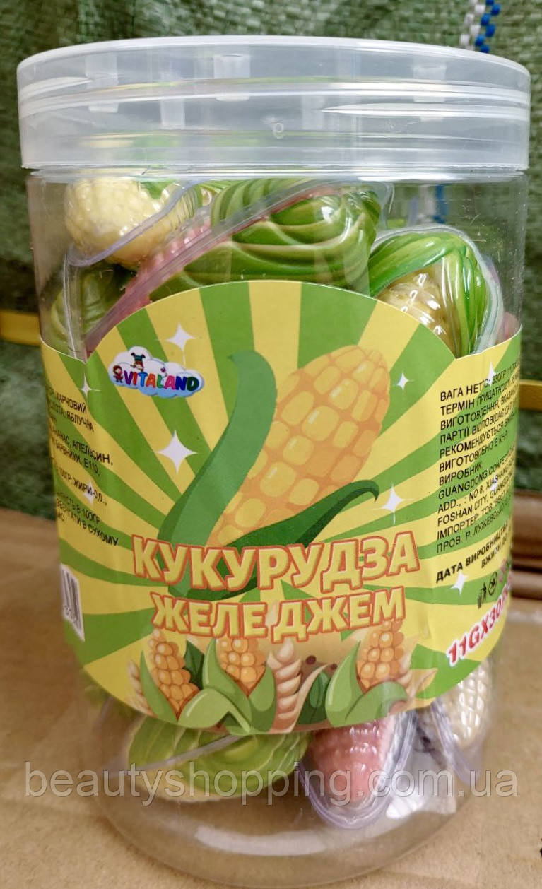 Желейні цукерки желе джем Кукурудза 30 штук 11 г