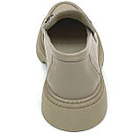 Жіночі шкіряні лофери бежевого кольору Poly Style 21-36 лате розмір 36, фото 6