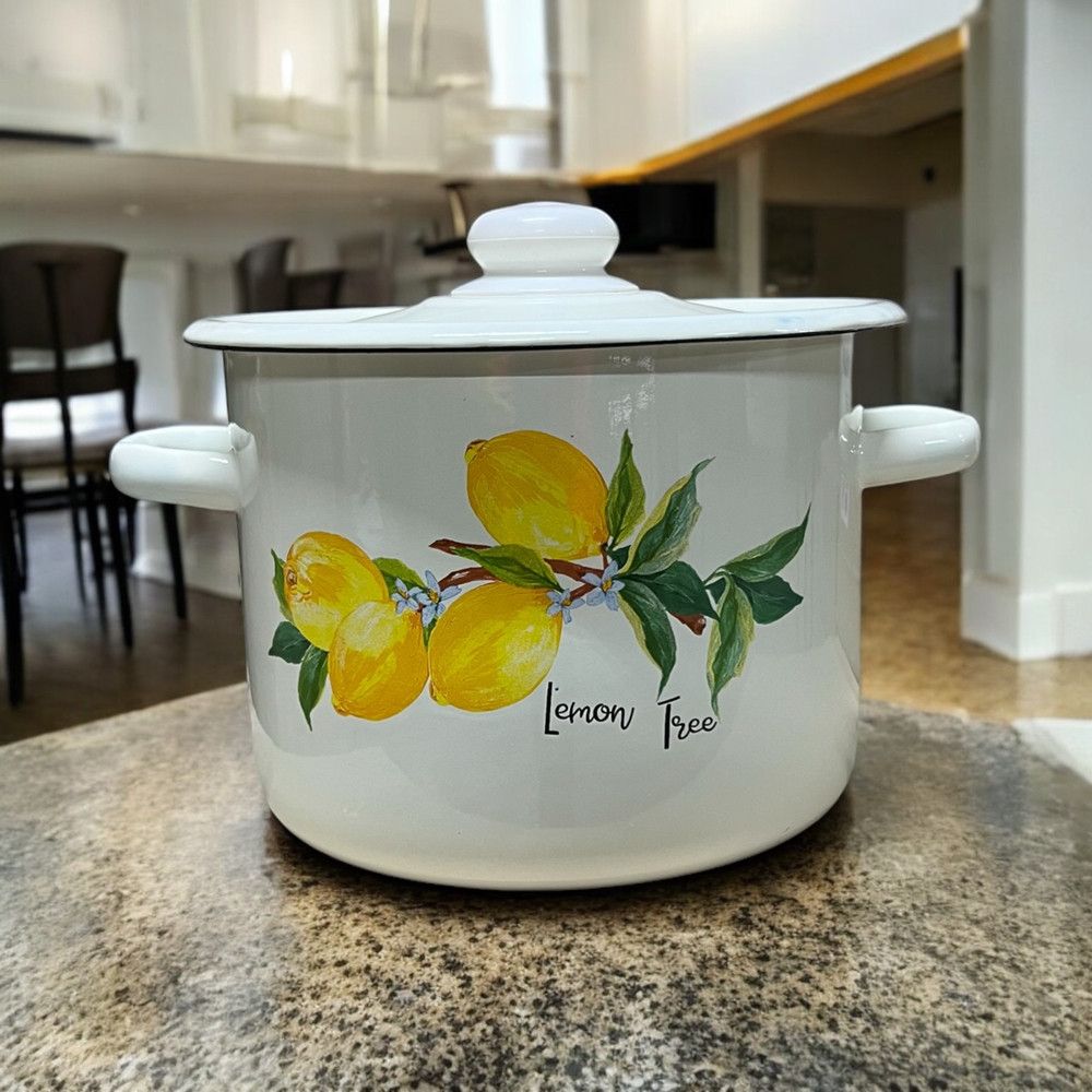 Каструля емальована 4.5л Лимонне дерево Idilia 1615/2