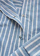 Жіноча легка сорочка з довгим рукавом на кнопках (р.46-48,50-52,54-56,58-60) бавовна з люрексом, фото 6