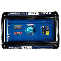 Генератор бензиновий Profi-tec pe 3800 g Електрогенератор з мідною обмоткою для дачі 3.8 кВт, фото 4