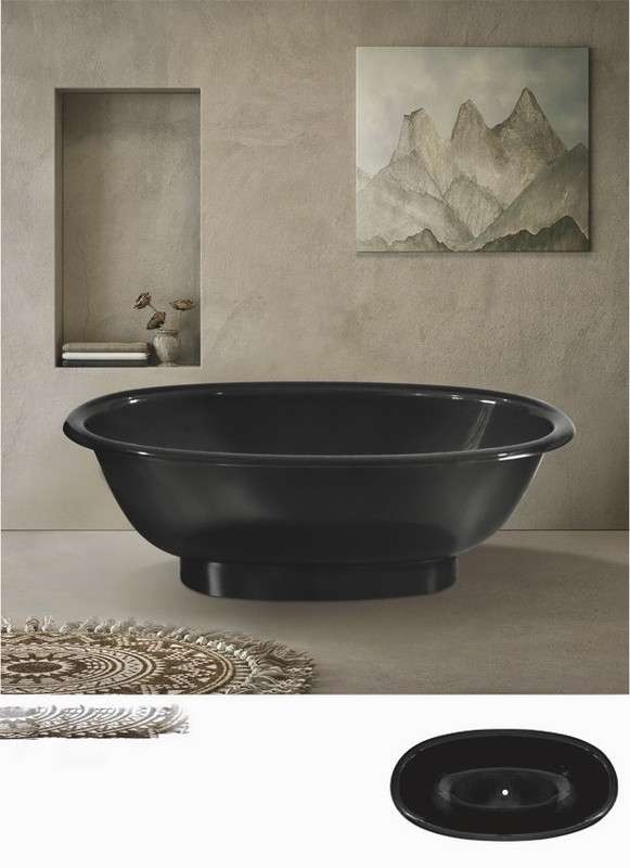 Ванна акрилова VERONIS VP-179 Graphite 170х85х58