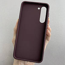 Чохол для Samsung Galaxy S23 Plus чохол матовий з бортиком для камери на самсунг с23 плюс бордовий m4f, фото 3