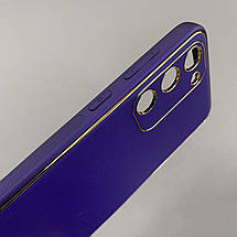 Чохол для Samsung Galaxy S23 Plus шкіряний матовий чохол із захистом камери на самсунг с23 плюс фіолетовий u9h, фото 4