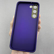 Чохол для Samsung Galaxy S23 Plus шкіряний матовий чохол із захистом камери на самсунг с23 плюс фіолетовий u9h, фото 3