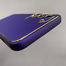 Чохол для Samsung Galaxy S23 Plus шкіряний матовий чохол із захистом камери на самсунг с23 плюс фіолетовий u9h, фото 6