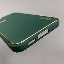 Чохол для Samsung Galaxy S23 Plus шкіряний матовий чохол із захистом камери на самсунг с23 плюс зелений u9h, фото 5