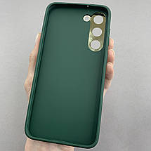 Чохол для Samsung Galaxy S23 Plus шкіряний матовий чохол із захистом камери на самсунг с23 плюс зелений u9h, фото 3