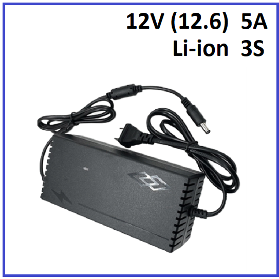 Зарядний пристрій Voltronic для Li-Ion 12V (12.6) 3S до 5A штекер 5.5х2.5, фото 1