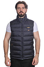 Жилет чоловічий Aeronautica Militare 24-6108 темно-синій, фото 2