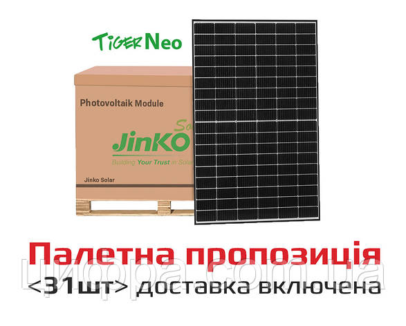 Комплект PV модулів Jinko Solar JKM575N-72HL4-V (31шт), фото 1
